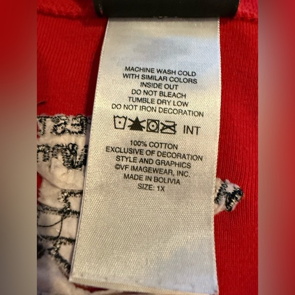 Harley Davidson Red V neck Shirt, Size XL - Picture 4 of 7